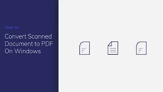 Convert Scanned Document to PDF on Windows with PDFelement [upl. by Low700]