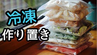 【冷凍ストック１２品】作り置きはお弁当に大活躍！野菜の冷凍保存 [upl. by Lechner]