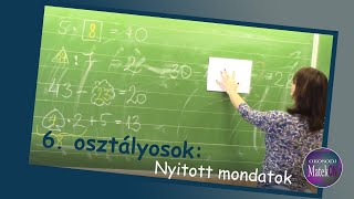 6 osztályosok NYITOTT MONDATOK [upl. by Perkins298]