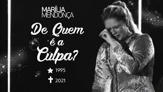 Marília Mendonça Se Emociona Ao Cantar quotDe Quem É A Culpaquot [upl. by Mellette]