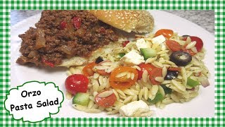 How to Make Easy Orzo Pasta Salad  Summer Orzo Pasta Salad Recipe [upl. by Ravilob8]