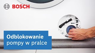 Jak odblokować pompę odpływową w pralce Bosch [upl. by Ginger]