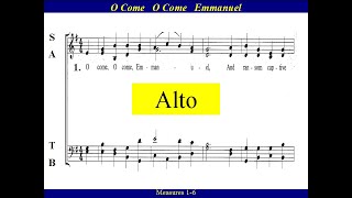 O Come O Come Emmanuel  Alto [upl. by Holzman]