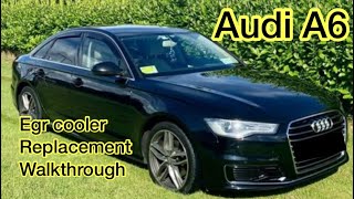 Audi A6 P2002 fault code amp EGR cooler replacement [upl. by Nnednarb]