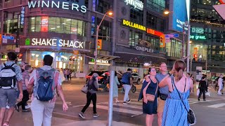 Exploring Downtown Toronto at Night 🇨🇦 [upl. by Nnahtebazile]