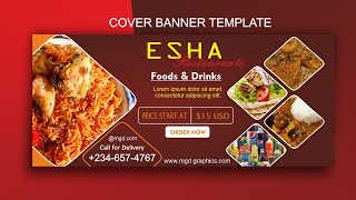 How to design a professional banner template in CorelDraw [upl. by Yasibit]