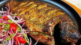 How to make the tastiest oven grilled Tilapia fish✔ [upl. by Daj]