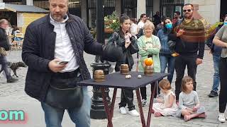 Amazing Funny  street performer  street magic [upl. by Ydnic]