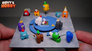 Making AMONG US ➤ Miniature Diorama ★ Polymer Clay Tutorial [upl. by Tallulah933]