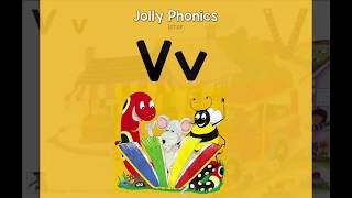 Jolly Phonics Letter V Lesson [upl. by Olenolin]