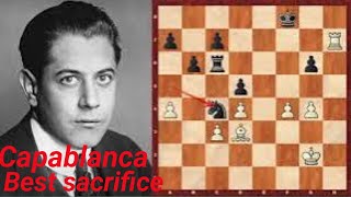 Capablanca vs Fernandez Leon capablanca amazing sacrifice capablanca best check mate capablanca [upl. by Barbarese]