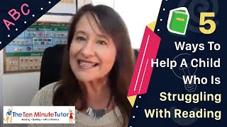 5 ways to help a child who is struggling with reading [upl. by Nauqad]