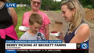 Neighborhood Weather Berry Picking at Beckett Farms [upl. by Siger]