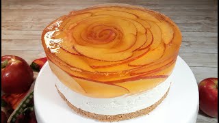 NoBake Apple Pie Cheesecake  The MOST Delicious Fall Dessert [upl. by Aznofla]