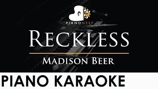 Madison Beer  Reckless  Piano Karaoke Instrumental Cover with Lyrics [upl. by Frasquito]