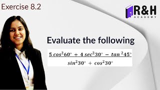 Evaluate 5 cos square 60  4 cos square 30  tan square 45 by sin square 30  cos square 30 Imp [upl. by Reggis470]