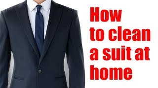 How to clean a suit at home [upl. by Manara]