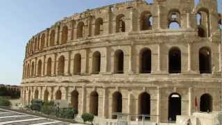 EL JEM AMPHITHEATRE  EL DJEM COLOSSEUM  TUNISIA [upl. by Priscella]