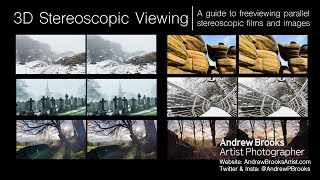 How to view 3D Stereoscopic films and images  A guide to freeviewing parallel stereoscopic art [upl. by Bonine127]