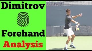 Grigor Dimitrov Forehand Analysis  Unique In His Technique [upl. by Ynavoeg]