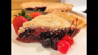 Cherry Berry Pie with Frozen Berries 🍒🍓🍇🥧👨‍🍳 [upl. by Persas]