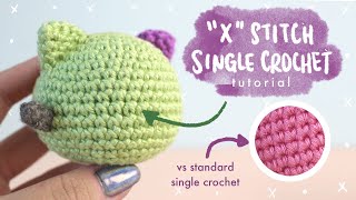 FOR BEGINNERS How to Single Crochet Cross Stitch [upl. by Rento]