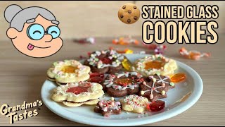 Stained Glass Cookies Recipe 🍪 GRANDMAS TASTES [upl. by Marlane]