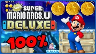 4S Fliprus Lake ❤️ New Super Mario Bros U Deluxe ❤️100 All Star Coins [upl. by Weissman]