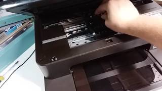 How to remove printhead in HP Photosmart 7510 7515 7520 7525 printer [upl. by Cos970]