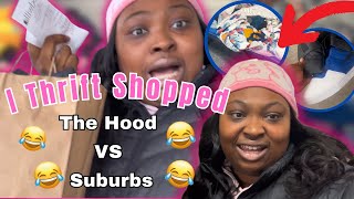 I Thrift Shopped In the Hood Vs The Suburbs [upl. by Uon12]