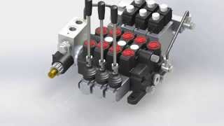 Inlet Proportional directional control valve Akon Kv17 [upl. by Keven844]