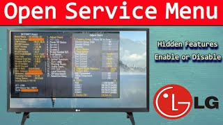 LG TVs Service Menu Access How To Open Service Menu On All LG TV and LCD TV [upl. by Janiuszck]