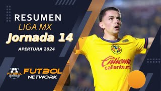 RESUMEN LIGA MX Jornada 14 Apertura 2024 Cruz Azul Intocable Chivas pierde America despierta [upl. by Leay]