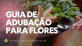 DESPERTE seu JARDIM  GUIA de ADUBAÇÃO para FLORES no INÍCIO da PRIMAVERA [upl. by Faustena]