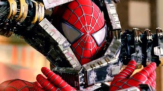 SpiderMan vs Doctor Octopus  Bank Fight Scene  SpiderMan 2 2004 Movie Clip HD [upl. by Cirek632]