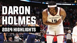 DaRon Holmes II 2024 NCAA tournament highlights [upl. by Jedediah]