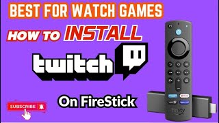 How to Install Twitch Tv app on Firestick Fire Tv Cube for all Amazon Fire TV device [upl. by Weisberg722]