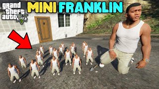 Franklin Trapped Among Mini Franklins  Mini Franklins Attack On Shinchan and Chop In GTA 5 [upl. by Milford]