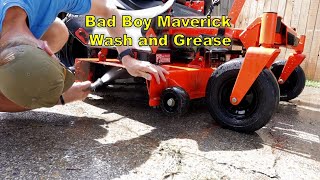 Bad Boy Mowers Mr KnowItAll Grease Fittings [upl. by Adliw]