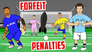 🤣FORFEIT PENALTIES🤣 Team Messi vs Team Ronaldo  Frontmen 66 [upl. by Otreblif]