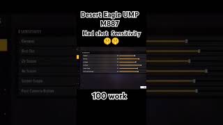 Ump M887 headshot sensitivity🤫 [upl. by Galer]