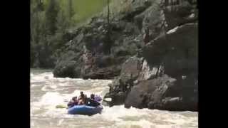 Gallatin River Rafting with Montana Whitewater Raft Company near Big Sky and Yellowstone Park [upl. by Uela]