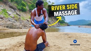 🔱Hogenakkal ASMR 🌊River Side🤝 Massage💆‍♂️  360 😂Massaging  Natural🍃 Sounds🔇 trending massage [upl. by Eeslehc644]