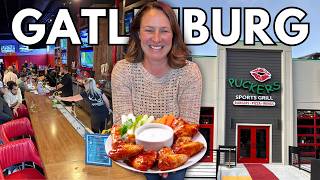 NEW Puckers Sports Grill in Gatlinburg Tennessee  Full Menu amp Review [upl. by Nauqel]