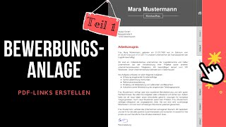 Erfolgreiche Bewerbung Anlagen Reihenfolge Bewerbungsmappe Deckblatt Tutorial [upl. by Mchenry]