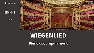 Brahms Wiegenlied Piano accompaniment [upl. by Candra]