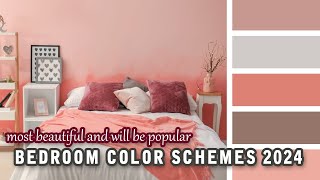 50 Modern Bedroom Color Combinations 2024  Bedroom Design 2024  Modern Interior Design [upl. by Einnej]