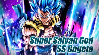 DRAGON BALL LEGENDS Super Saiyan God SS Gogeta joins the fight [upl. by Eetsim]