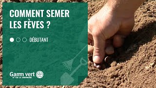 TUTO Comment semer les fèves – Jardinerie Gamm vert [upl. by Jarvey57]