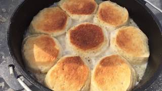 Biscuits and Gravy in the Dutch Oven [upl. by Onyx275]